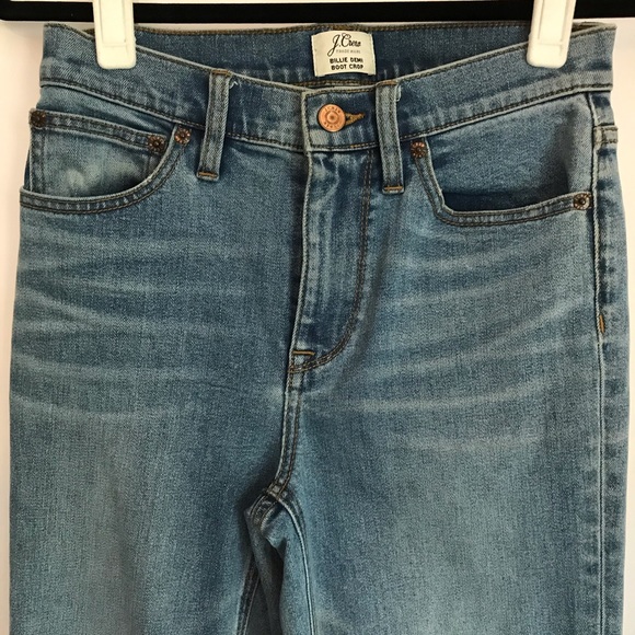 J. CREW BILLIE DEMI HIGH RISE BOOT CUT JEANS Sz 25 - Picture 5 of 16